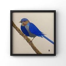 ‘Blue Feathers’ Fine Art