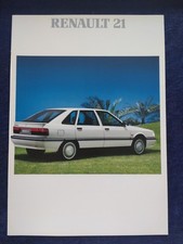 Renault 21 R21 Brochure 8.1989