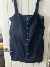Ladies Denim Pinafore Dress