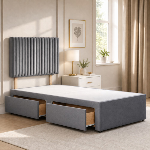 Single divan bed with - divan,