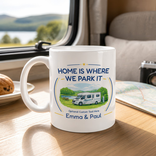 Personalised motorhome mug - personalised,