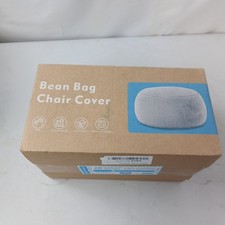 Classic Bean Bag Chair Faux Rabbit Fur Cover for Teens Medium Grey – Unsealed