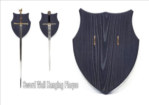 Handcrafted wood sword rack - wood,