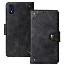 Retro flip leather phone - leather, case
