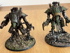 Warhammer 40k - Chaos Knights War Dogs x2 - plastic -painted  (BS)