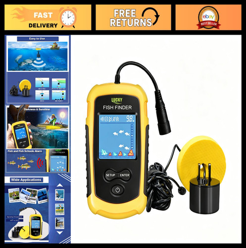 Portable fish depth finder - fish,