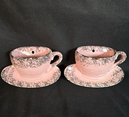 Vintage pink spongeware - pink,