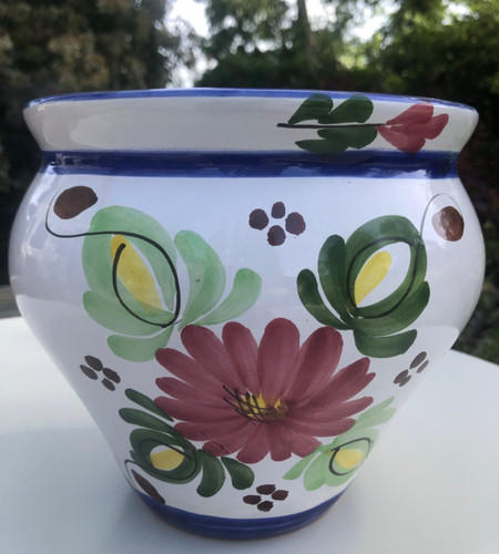 Hand painted spanish - hand-painted, planter