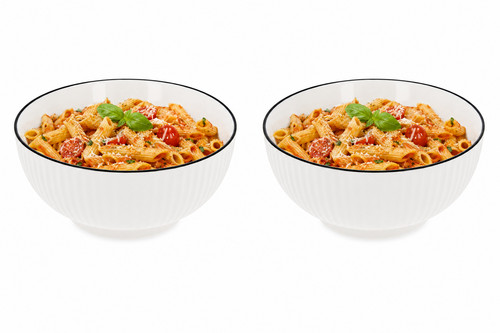 White bowls cereal - white,