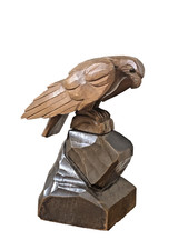 ANTIQUE CARVED WOODEN SWISS