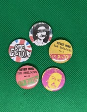 Set of 5 Badges - Sex Pistols