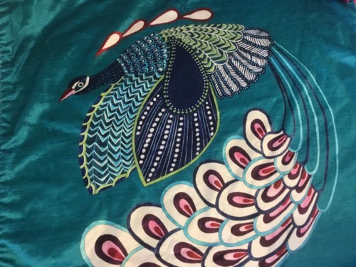 Williams sonoma peacock pillow