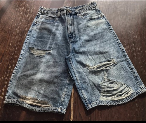 Men straight ripped jeans - straight,