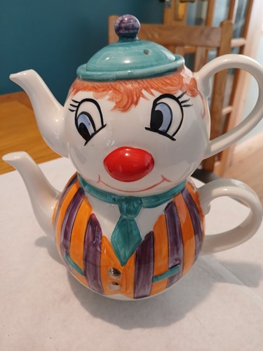 Vintage teapot clown price - vintage,