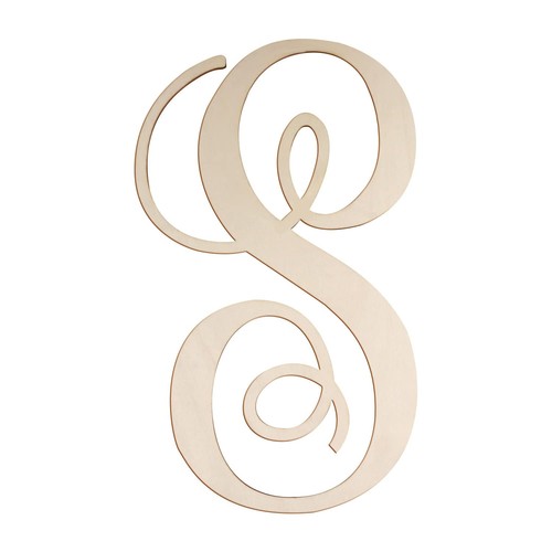 Cursive wooden letters - letters, for