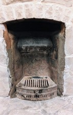 Antique Cast Iron Fireplace