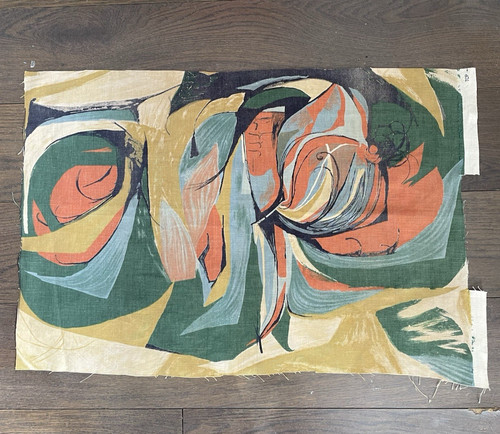Barbara brown vintage fabric - brown,