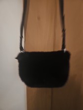 TOP SHOP FAUX FUR MESSENGER