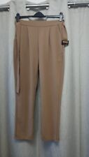 Peacocks Size 14 Ladies Khaki Trousers W/Belt
