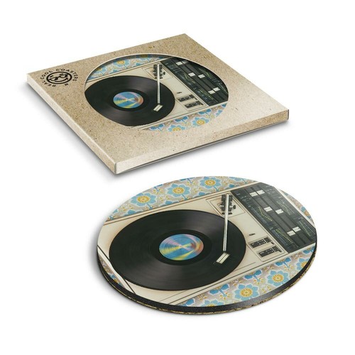 Boxed round coasters - round,