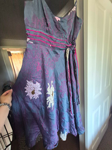 Monsoon purple floral silk - purple,