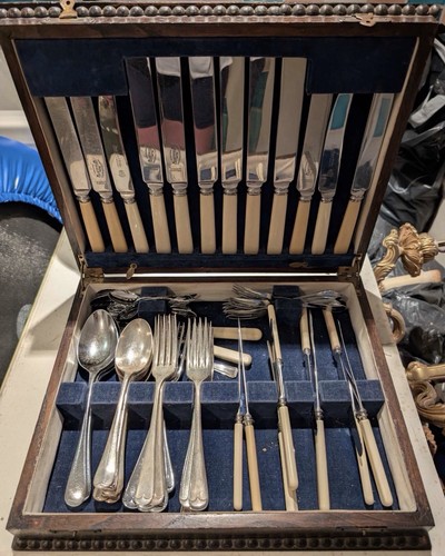Vintage mixed silver plate - mixed,