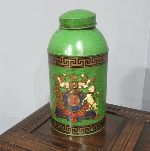 Antique toleware large tea - antique,