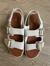 TU White Strappy Sandals With