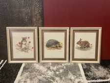 Set Of 3 Vintage Framed Field