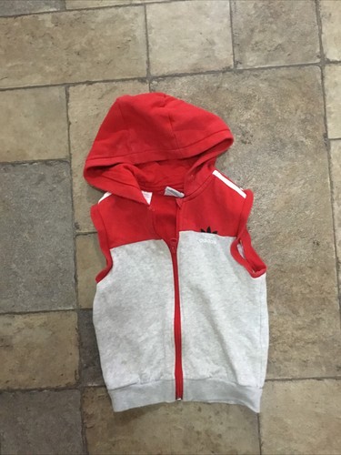 Adidas red and - grey, sleeveless