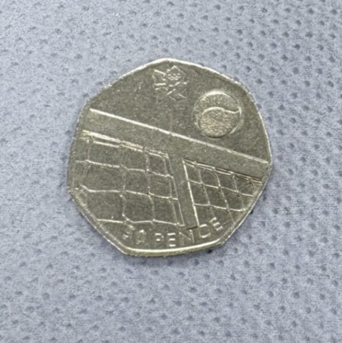 50p olympic tennis - olympic, 2011