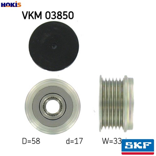 Alternator freewheel clutch - alternator,
