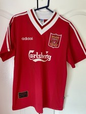 Liverpool FC Home Shirt 1995/96 (Adidas) McManaman #17 On Rear. Size L.