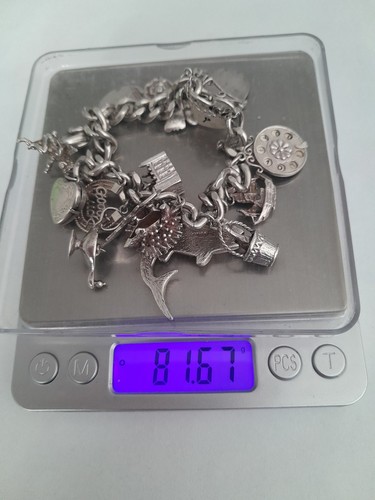 Vintage silver charm - vintage, bracelet