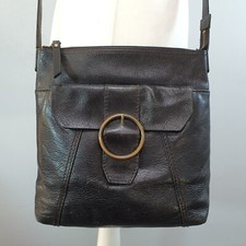 M&S Leather Messenger Bag