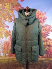 Zara TRF Collection green padded Jacket. UK women's size XL