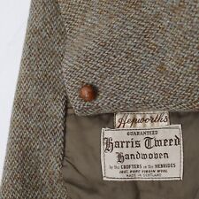 1940s Hepworths sport coat Mens 44 Harris tweed jacket handwoven wool 3 button