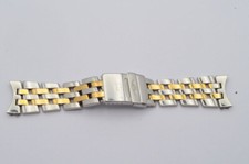 Breitling Old Navitimer Pilotband 22mm Steel/Gold Top Condition Vintage Rare