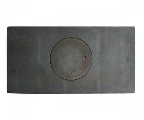 Cooking plate single - plate, cast
