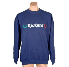VTG 90s KICKERS Black Crewneck