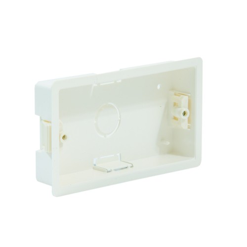 Double cavity back box gang - double,