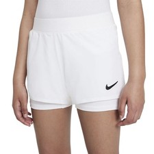 Girls Nike Court Dri-FIT Victory Tennis Shorts White DB5612-100 MEDIUM 