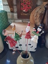 Set Of 4 Painted Metal