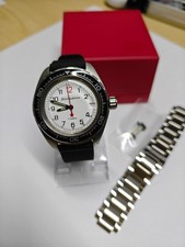 Vostok Komandirskie K-02 Russian Automatic Wristwatch White Dial