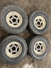 Land Rover Series 2 2a 3 Defender Range Alloy Wheels Tyres WolfRace Slot Mags