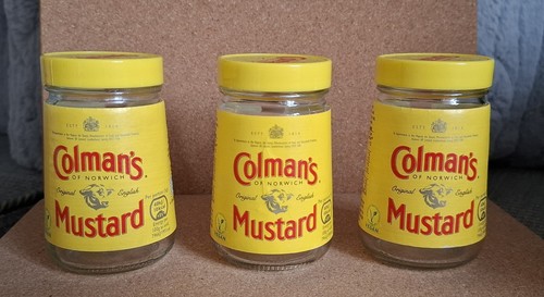 Colman mustard jars 3 - mustard,