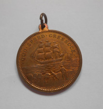 1902 GOD SPEED GREENOCK , Scottish   1902 CORONATION   commemorative medallion