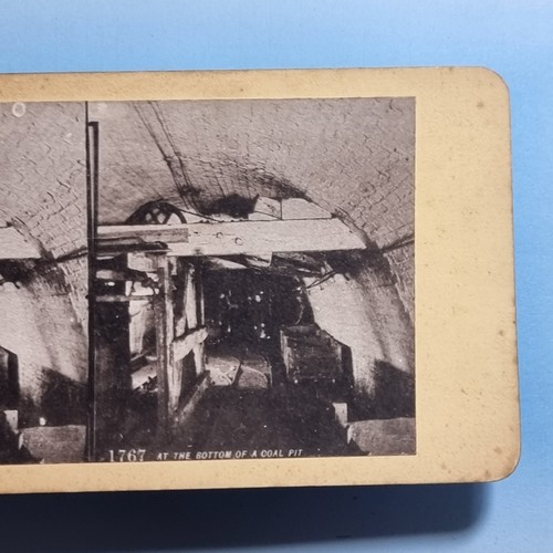 Coal mine stereoview c1895 - mine,