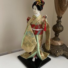 Japanese Geisha Doll In Silk
