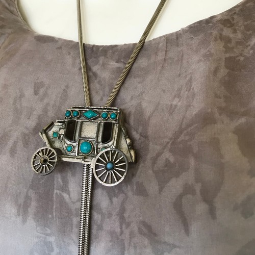 Stagecoach bolo tie western - bolo,